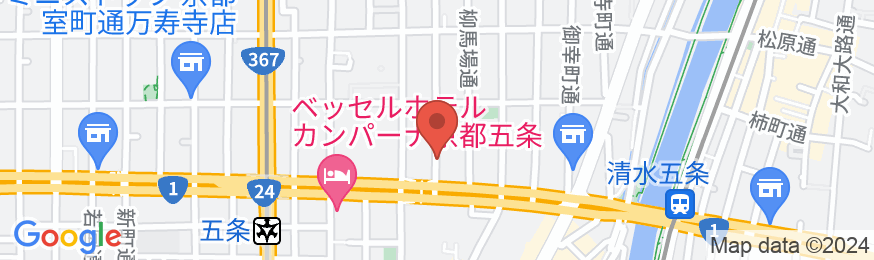京小宿 五条みやびの地図