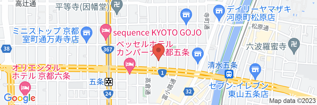 京小宿 五条みやびの地図