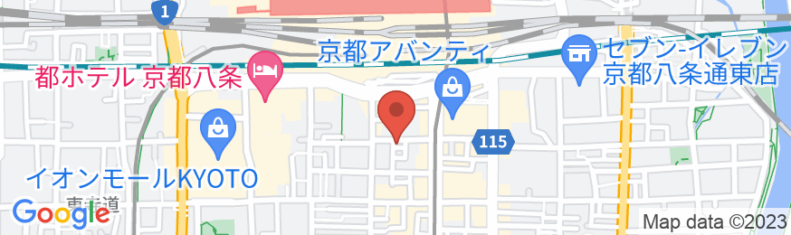 京お宿 こことまろの地図