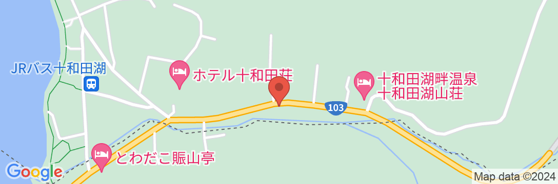 Towadako Hostelの地図