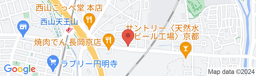 竹葉庵(旧京都ゲストイン長岡京)の地図