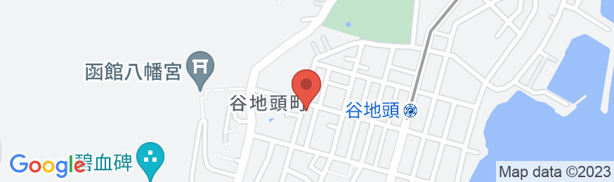 函館 ゲストハウス Appleの地図