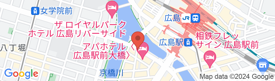 アパホテル〈広島駅前大橋〉の地図