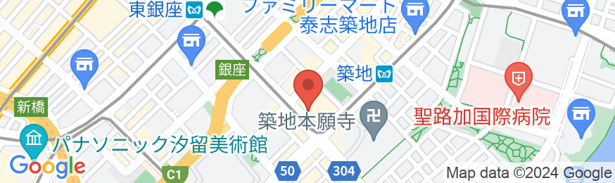 京急EXイン 東銀座の地図