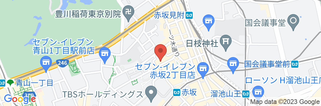 安らぎの女子宿 赤坂の里の地図