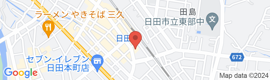 ホテルルートイン日田駅前の地図