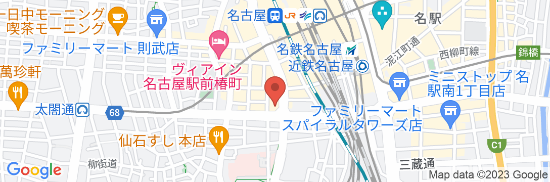 ダイワロイネットホテル名古屋太閤通口の地図
