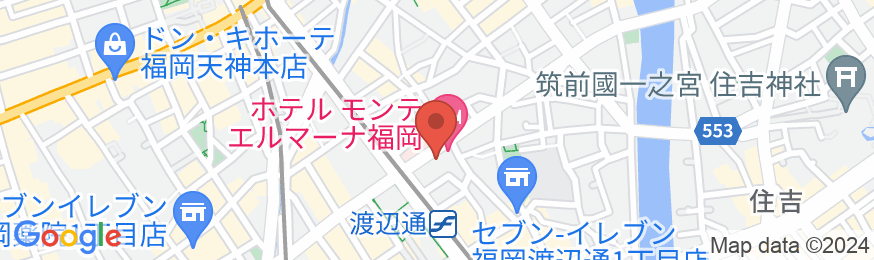 ホテル モンテ エルマーナ福岡(ホテルモントレグループ)の地図