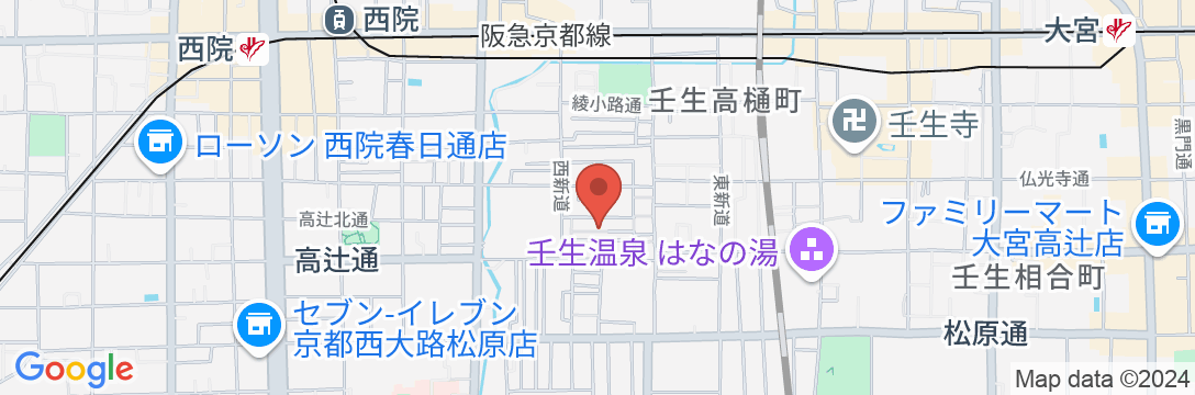 壬生寺 梅ノ戸庵の地図