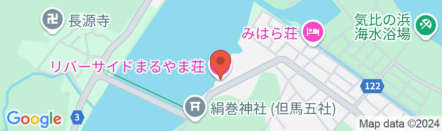 まるやま荘の地図