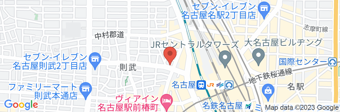 名鉄イン名古屋駅新幹線口の地図