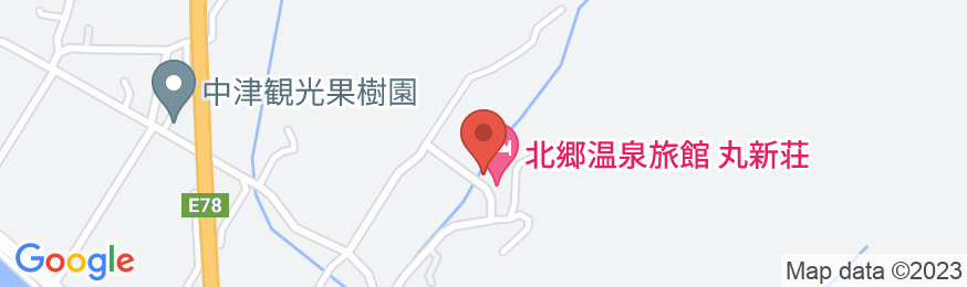 北郷温泉 べっぴんの湯の宿 丸新荘の地図
