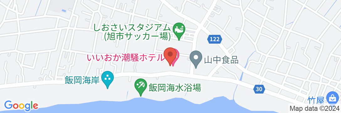 飯岡温泉 いいおか潮騒ホテルの地図