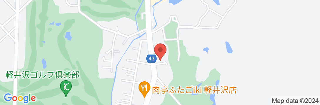 ゲストハウス シャコンヌ軽井沢の地図