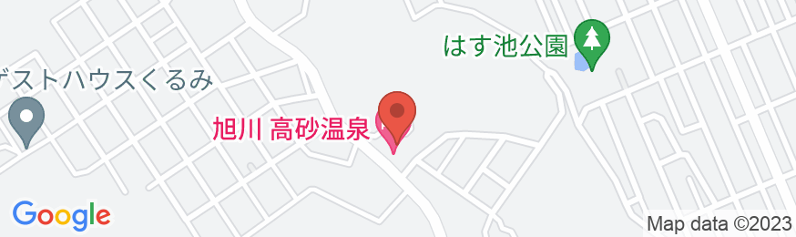 昭和レトロなスパホテル 旭川 高砂温泉の地図