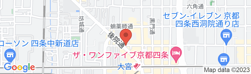 京町宿 馬ごころ 四条大宮邸の地図