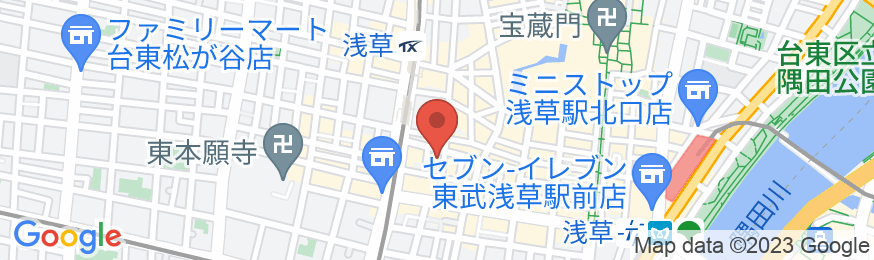 ホテルトレンド浅草の地図