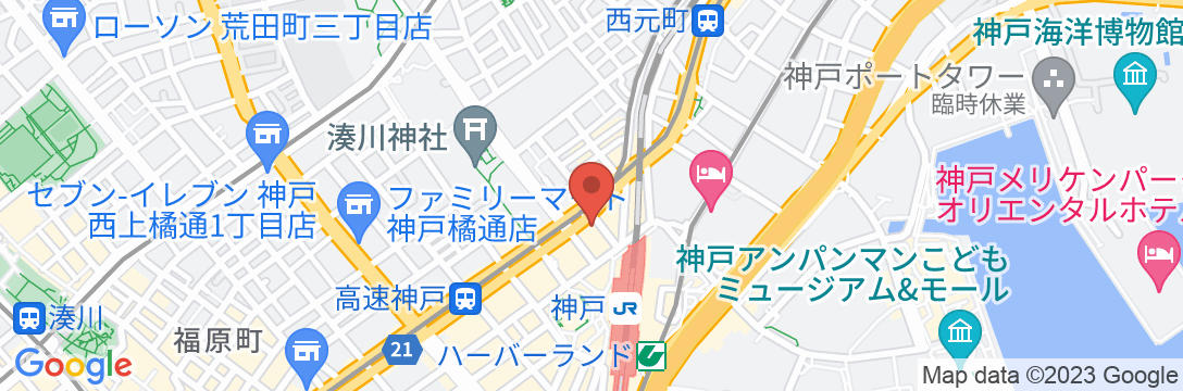 センチュリオンホテル グランド 神戸駅前の地図