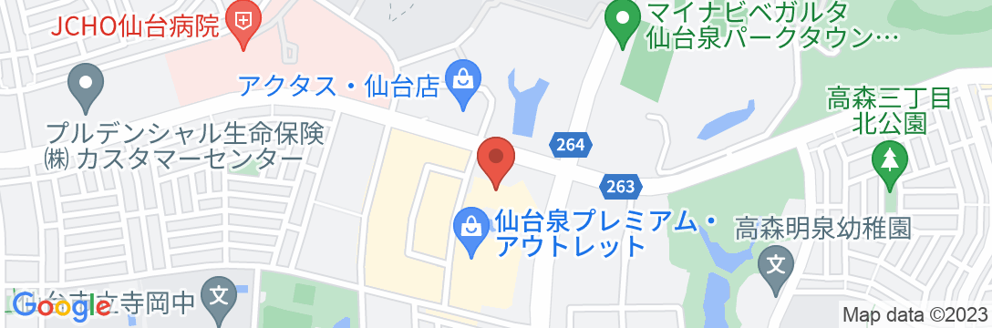 仙台ロイヤルパークホテルの地図