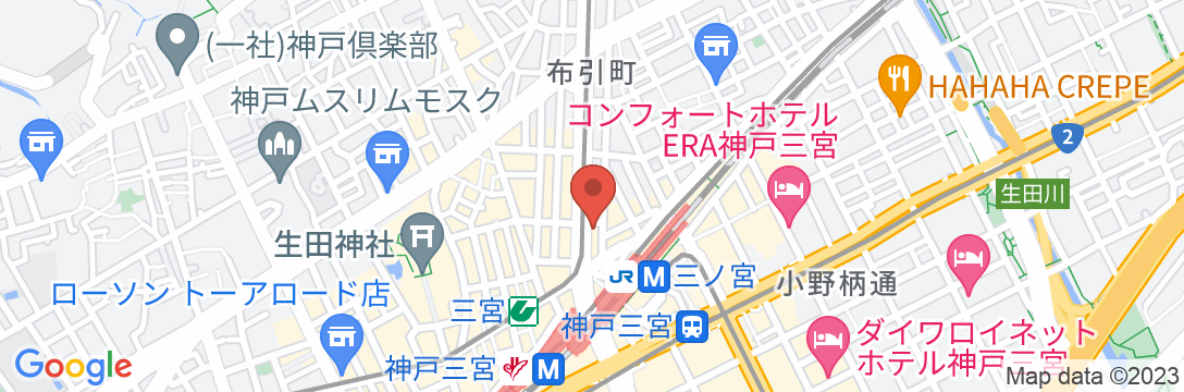 神戸 花ホテルの地図