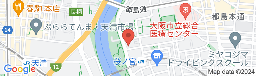 大阪リバーサイドホテルの地図