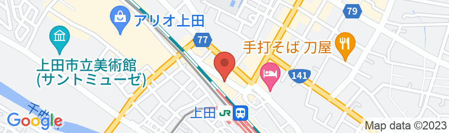 上田駅前ロイヤルホテル(ルートイングループ)の地図