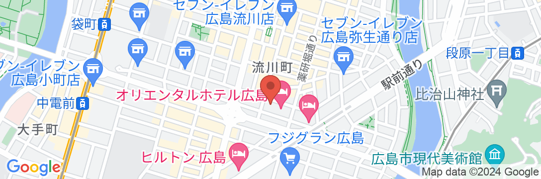ホテル28広島の地図