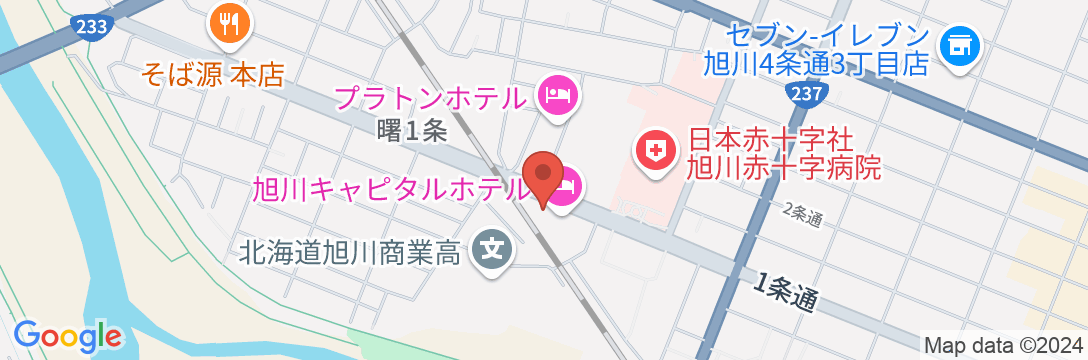 旭川キャピタルホテルの地図