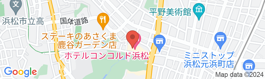 ホテルコンコルド浜松の地図