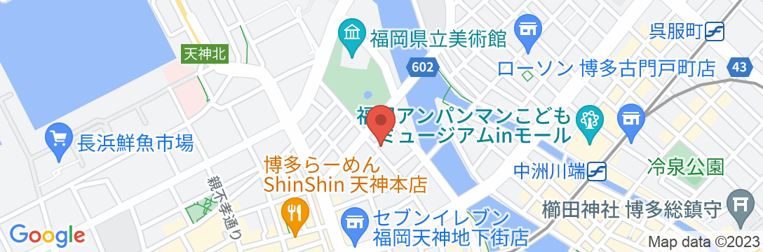 ホテル福岡ガーデンパレスの地図