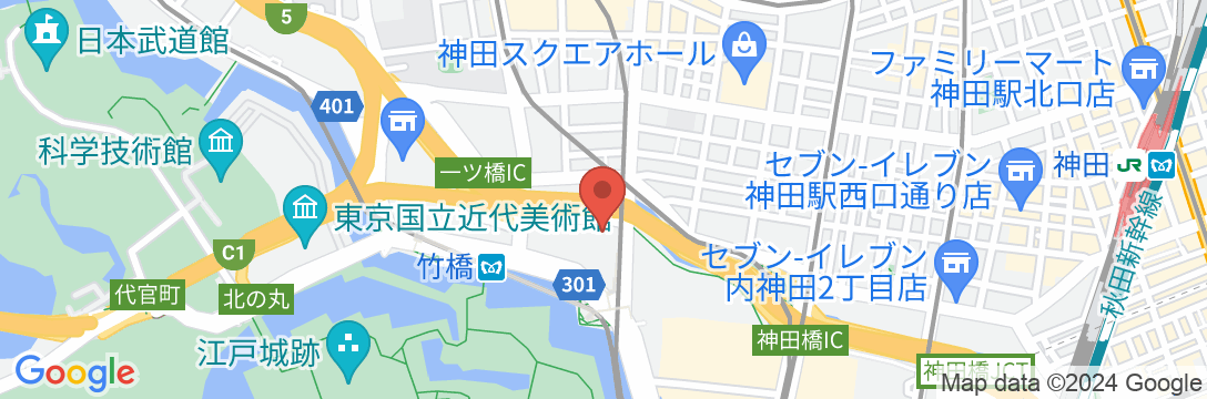 KKRホテル東京(国家公務員共済組合連合会東京共済会館)の地図