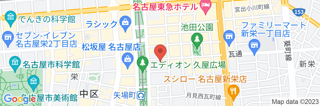 ホテルアスティア 名古屋栄の地図