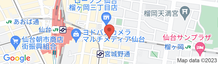 ホテル仙台ガーデンパレスの地図