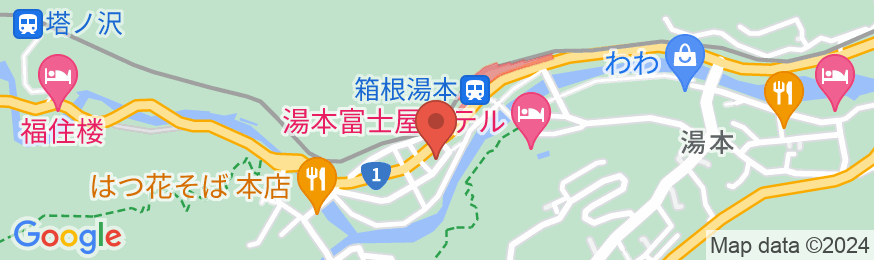 箱根水明荘 別館ポサーダの地図