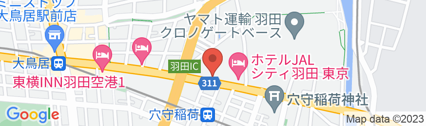 ホテルJALシティ羽田 東京 ウエストウイングの地図