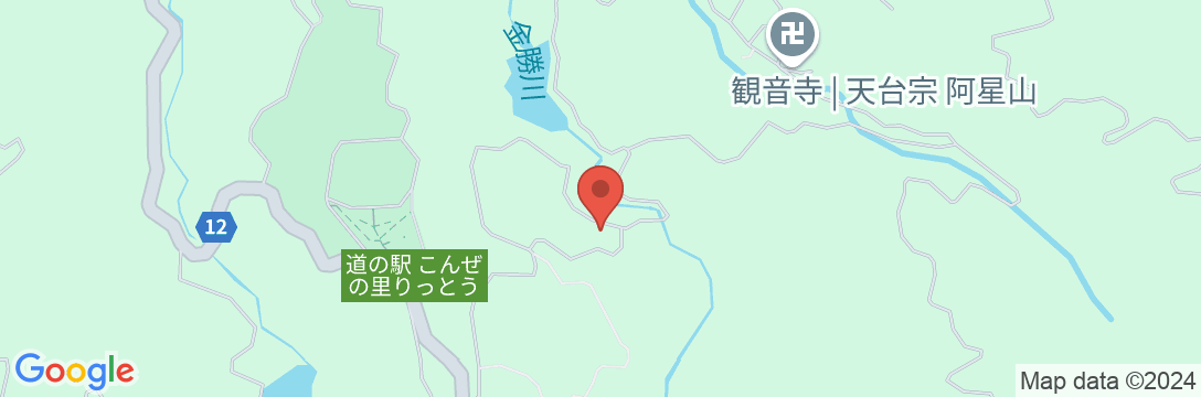 こんぜの里 バンガロー村の地図