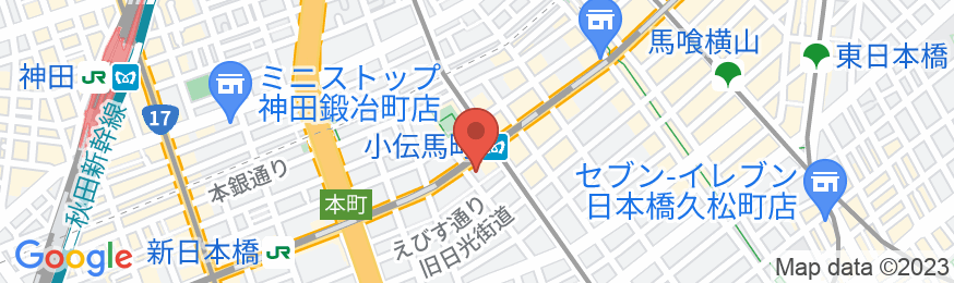 伝馬の湯 ドーミーインPREMIUM東京小伝馬町(ドーミーイン・御宿野乃 ホテルズグループ)の地図