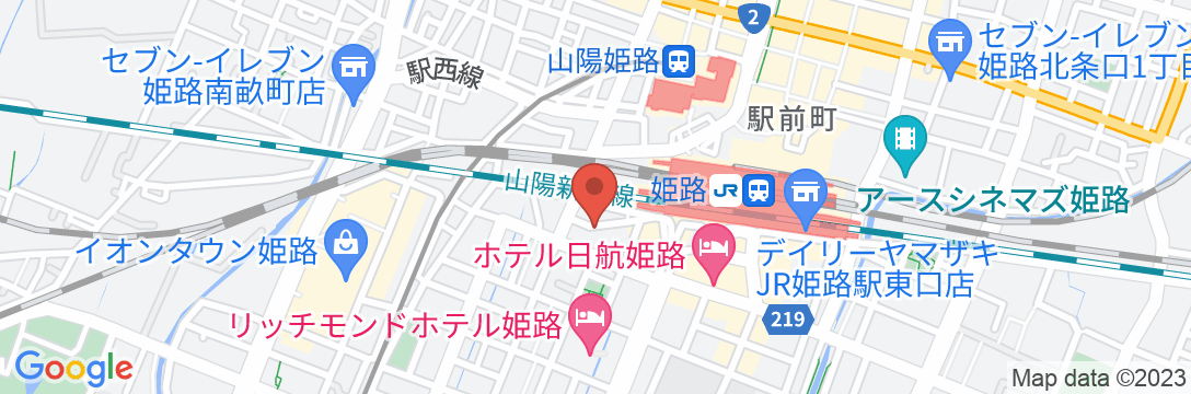 姫路駅前ユニバーサルホテル南口の地図