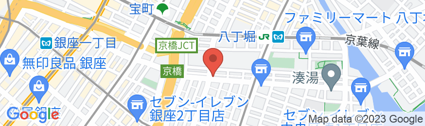 アパホテル〈銀座 新富町駅前北〉の地図