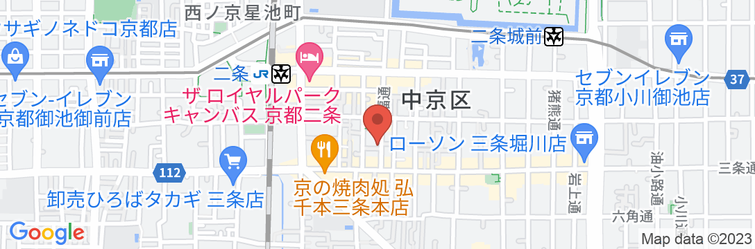 京町家 美福ろうじ屋の地図