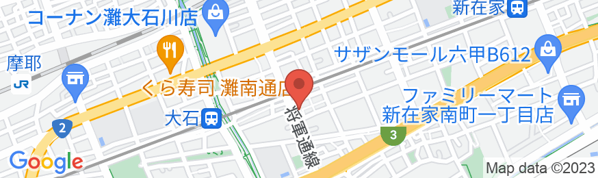 T&Kホステル 神戸三宮東(旧:豊多屋ホステル 三宮東)の地図