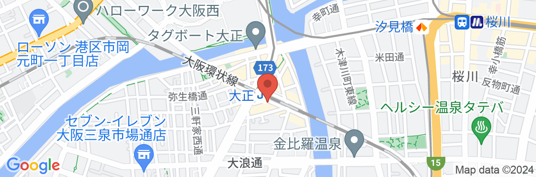 ホテルソビアル大阪ドーム前の地図
