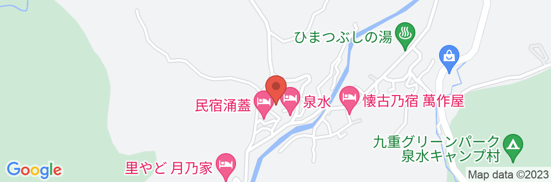 湯坪温泉 民宿 路の地図
