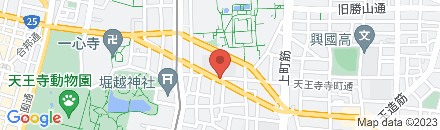 天王寺クリスタルホテルの地図