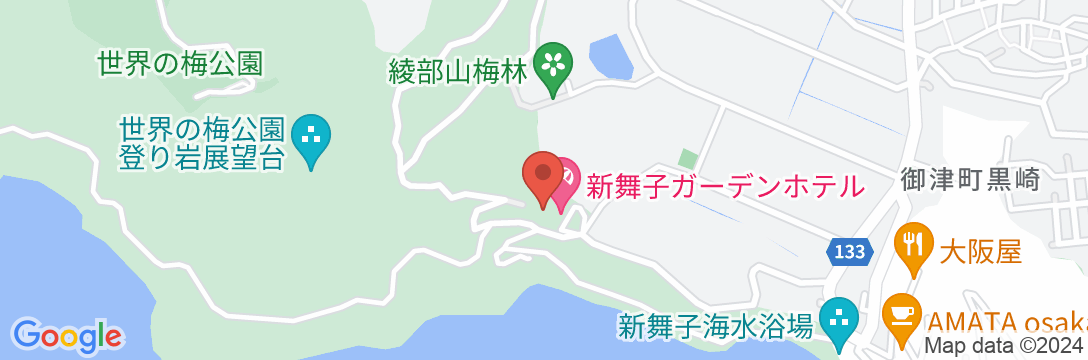 新舞子ガーデンホテルの地図