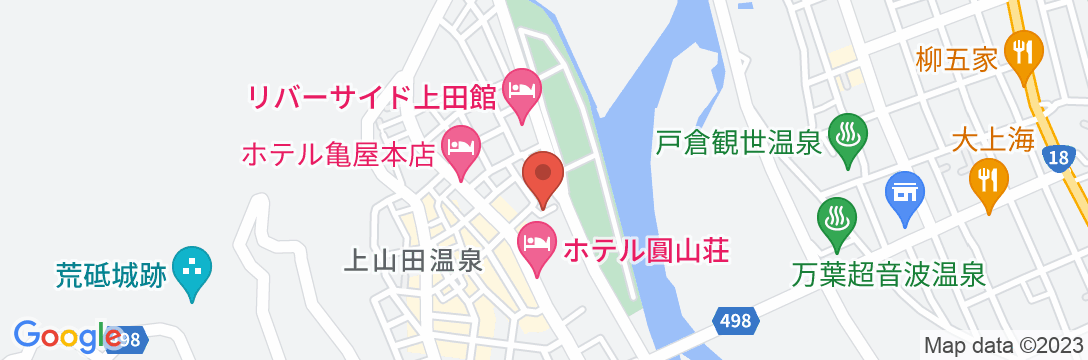 戸倉上山田温泉 信州の湯 清風園の地図