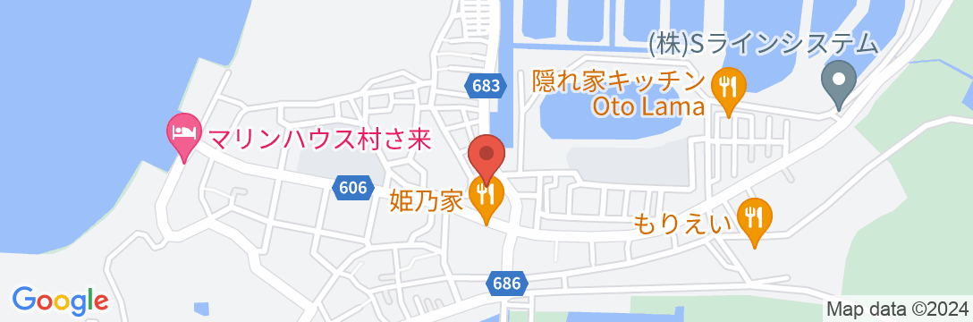 八千代館 <姫島>の地図