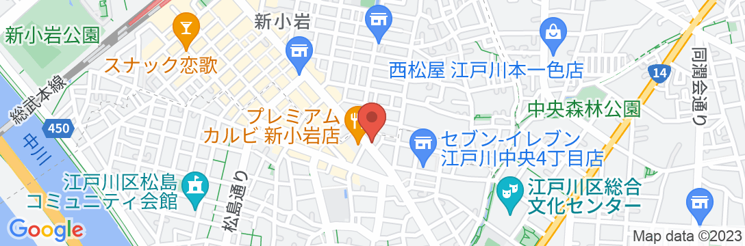 江戸東京ホステルの地図