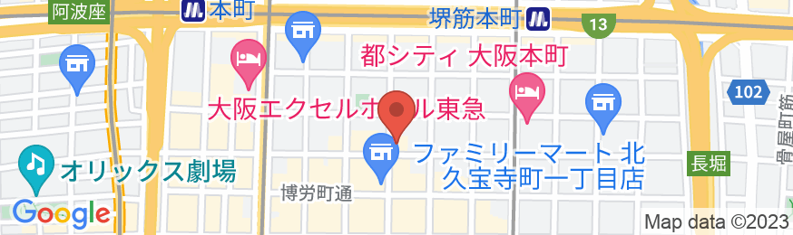 東横INN大阪船場2の地図