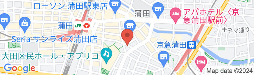 アパホテル〈蒲田駅東〉の地図